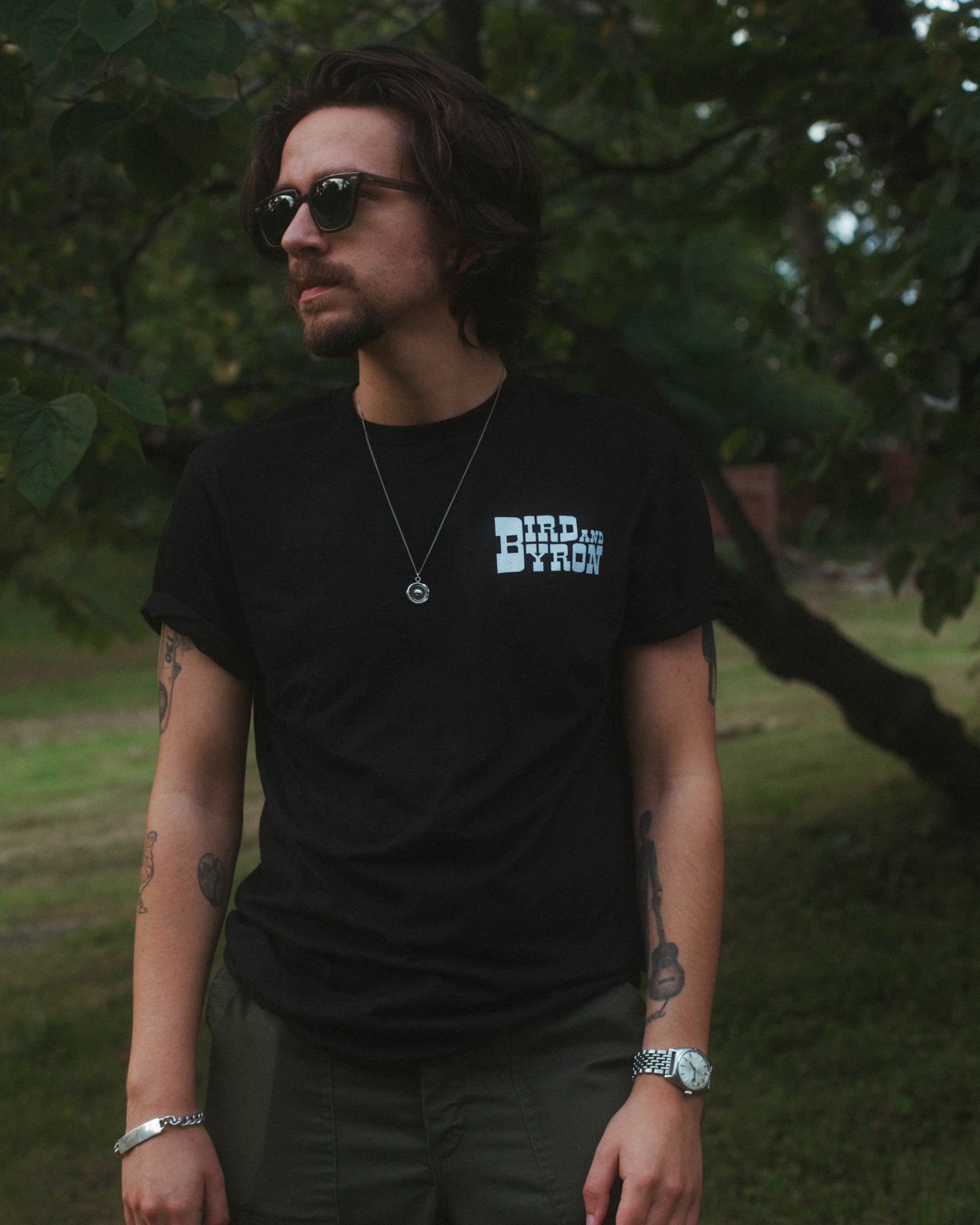 Black Train Logo Tee
